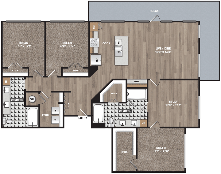 C1&nbsp;ALT floorplan